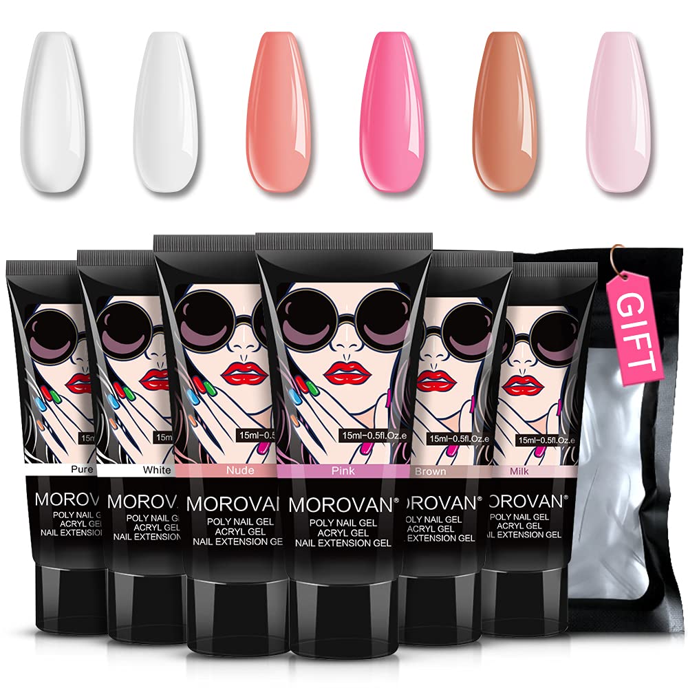 Nail Art Ombre - Poly Gel Móng Tay-Bộ 6 Màu