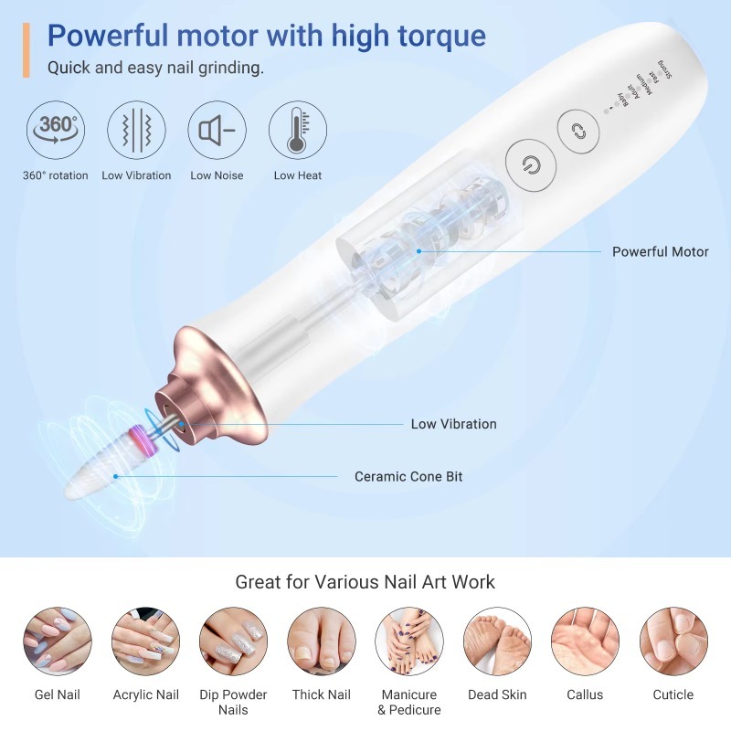 Handpiece E-File Nail Polish E - đánh giá và giá Nail Drill Machine