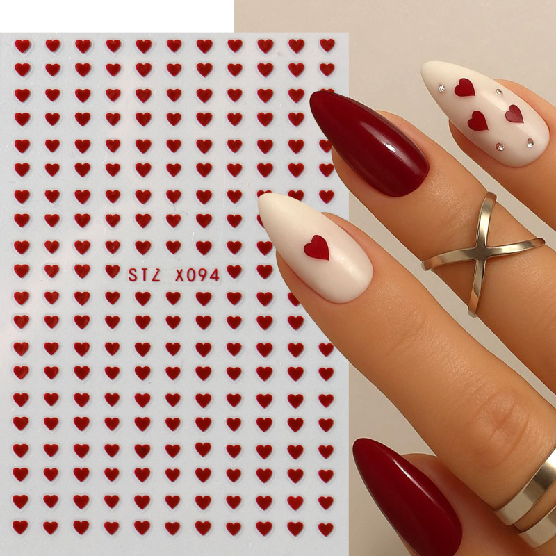 2pcs Mini Love Heart Nail Art  - đánh giá và giá Nail Art Valentines Day