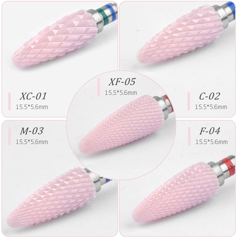 Pink Ceramic Milling Cutters F - đánh giá và giá Nail Drill Machine