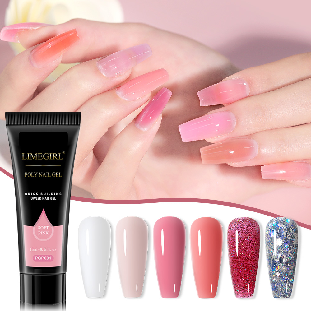 Poly Nail Gel Set for Extensio - đánh giá và giá Nail Art Ombre