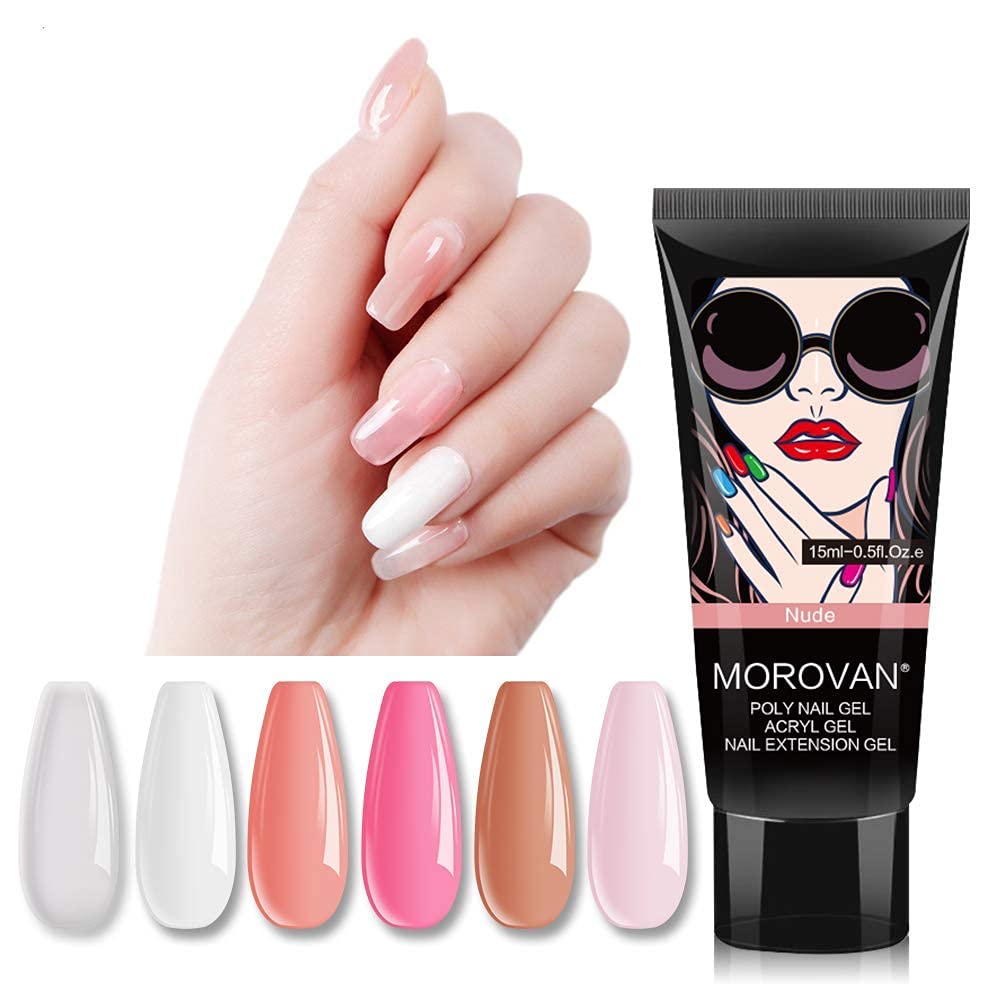 Poly Gel Móng Tay-Bộ 6 Màu Sắc - đánh giá và giá Nail Art Ombre