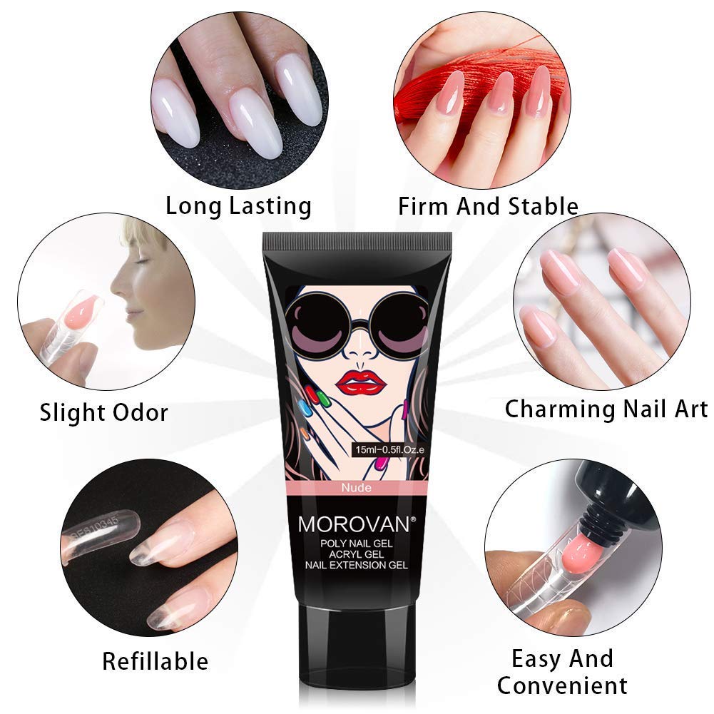 Poly Gel Móng Tay-Bộ 6 Màu Sắc - đánh giá và giá Nail Art Ombre