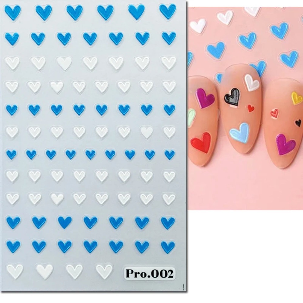 5d Embossed Nail Art Stickers  - đánh giá và giá Nail Art Valentines Day