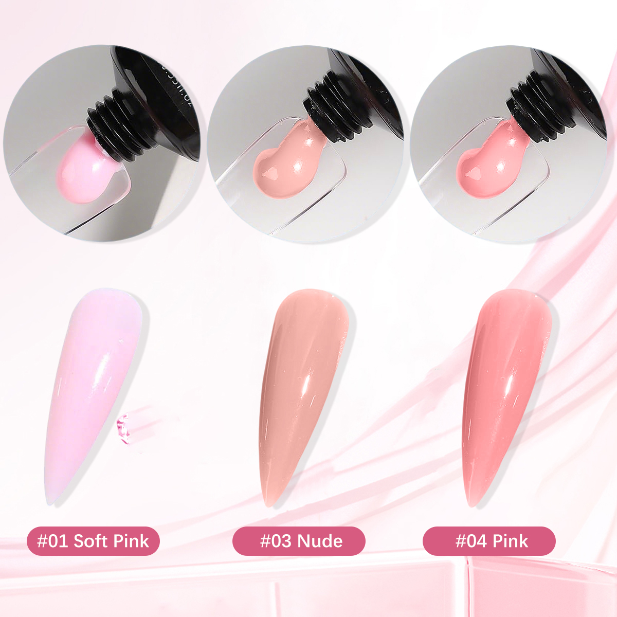 Duolingdai 4 Color Poly Nail E - đánh giá và giá Nail Art Ombre
