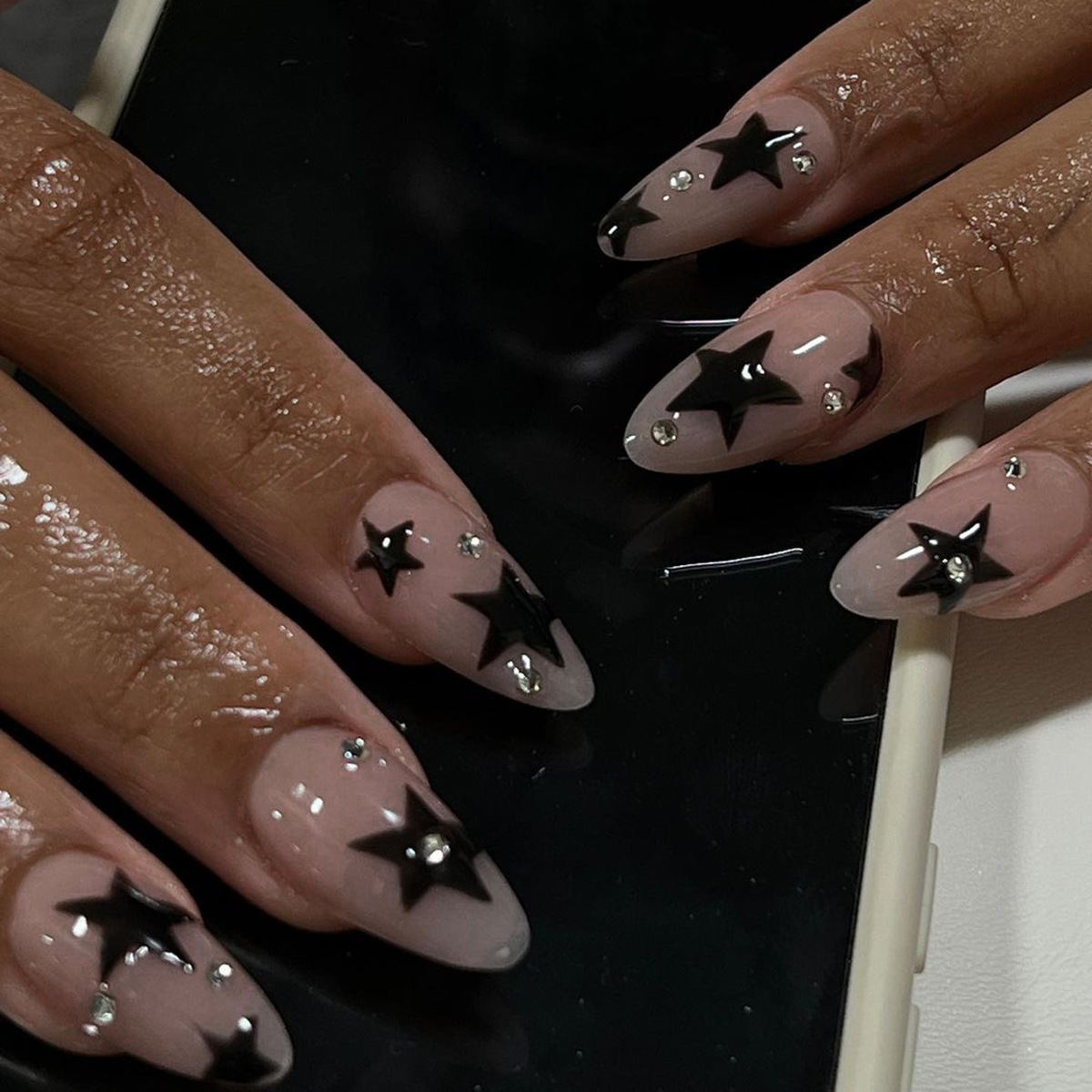 24Pcs Pentagram Press on Fake  - đánh giá và giá Nail Art Press On