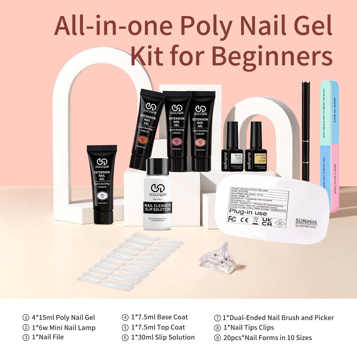 DOULINGDAI 4-Color Duolingdai  - đánh giá và giá Nail Art Ombre