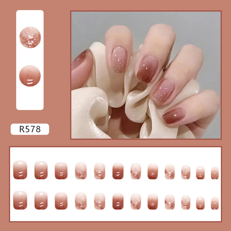 24pcs Bright Pink Gradient Col - đánh giá và giá Nail Art Pink