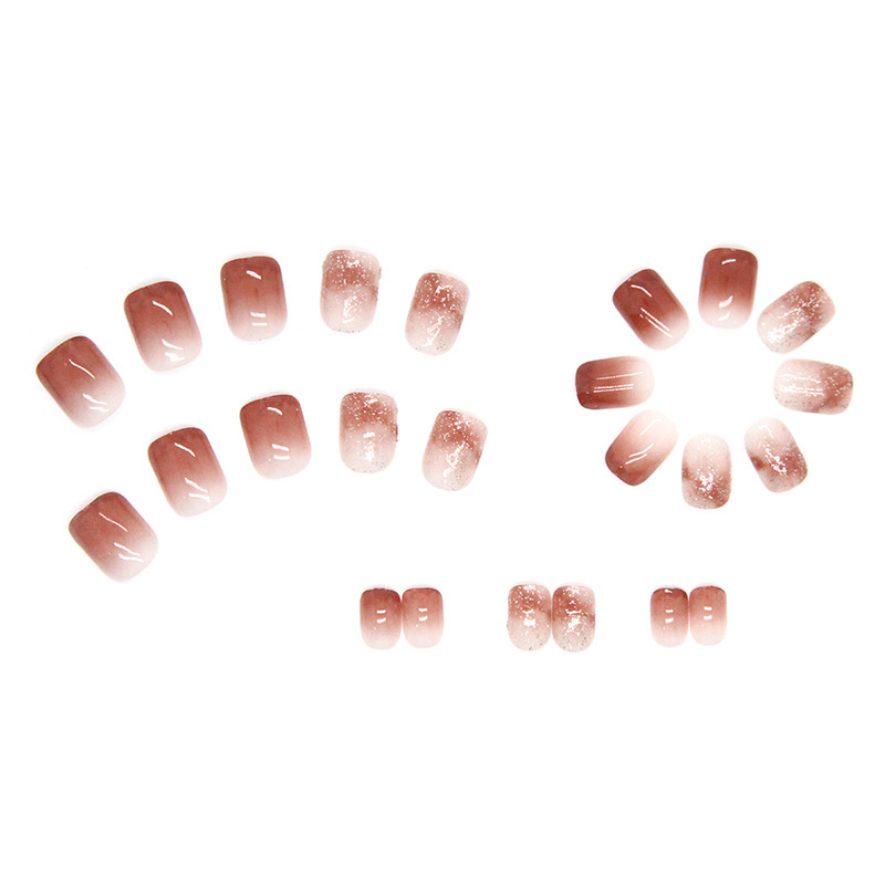 24pcs Bright Pink Gradient Col - đánh giá và giá Nail Art Pink