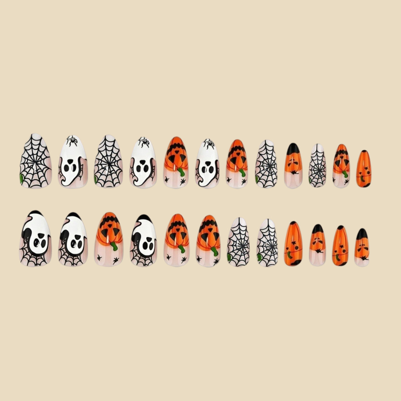 24pcs Halloween Press On Nails - đánh giá và giá Nail Art Press On