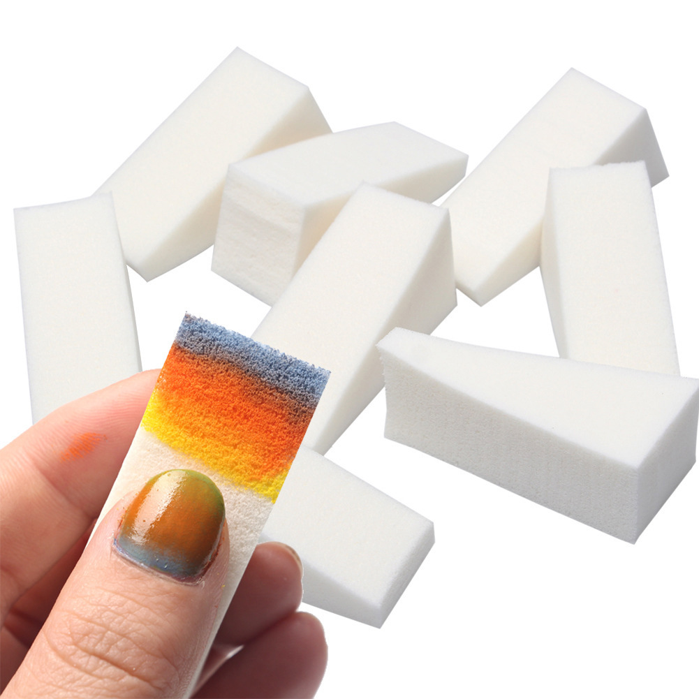 50/20Pcs White Soft Nail Spong - đánh giá và giá Nail Art Ombre