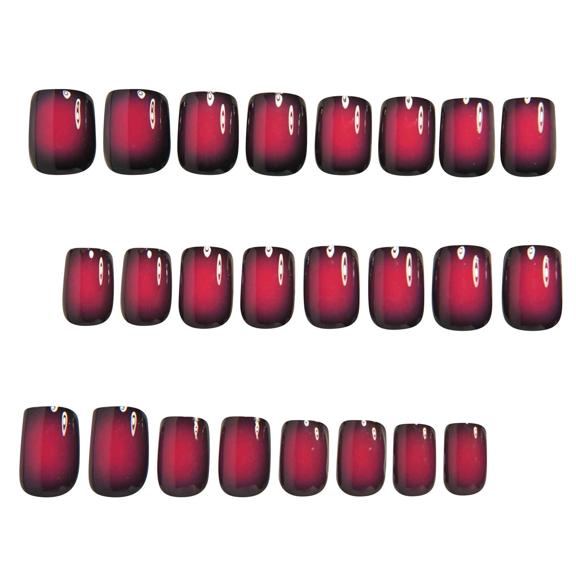 Short Square fake nails for wo - đánh giá và giá Nail Art Pink