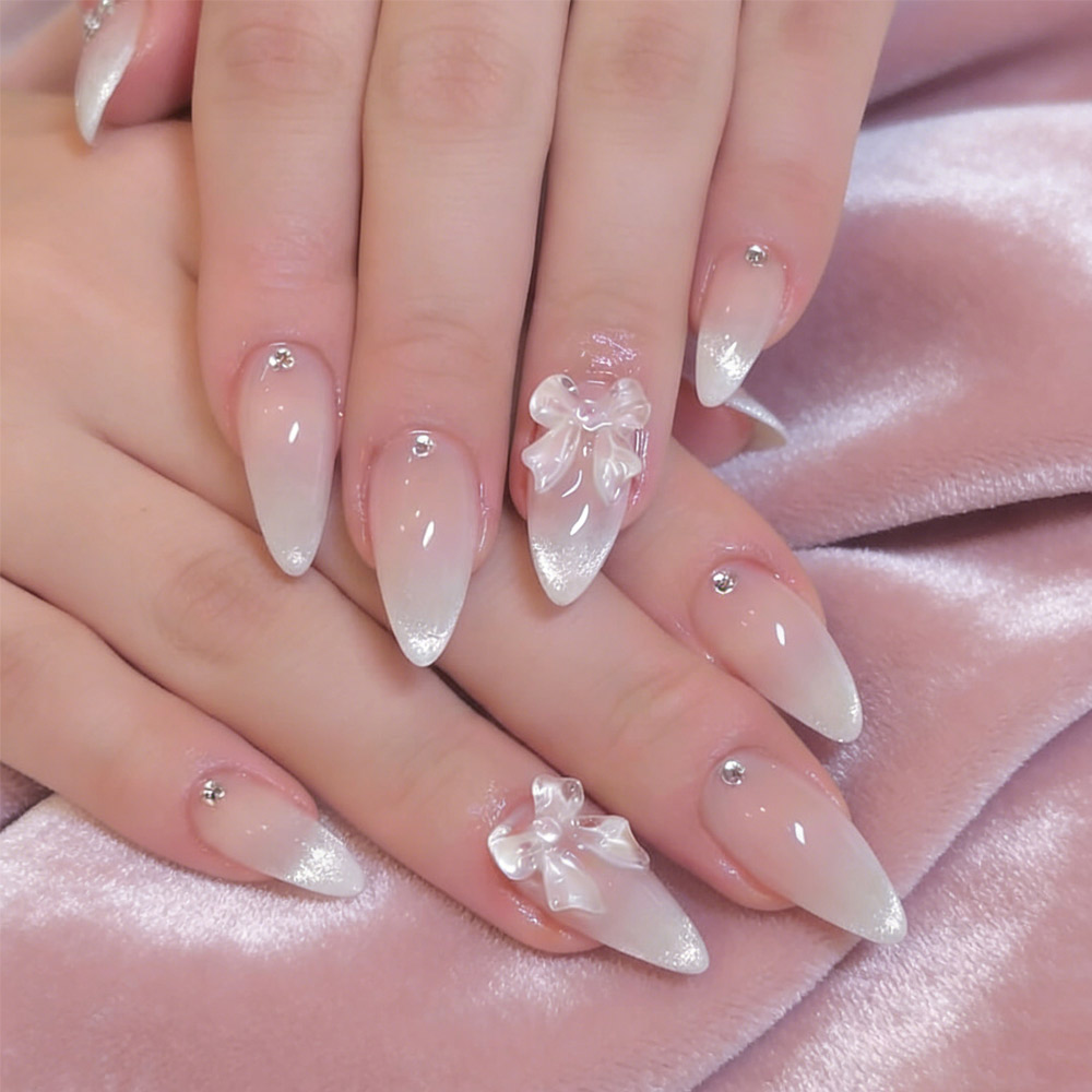 24Pcs Almond Pure Press On Nai - đánh giá và giá Nail Art Press On