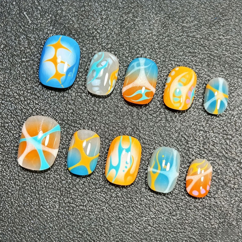 10Pcs Personalized Pattern Des - đánh giá và giá Nail Art Press On